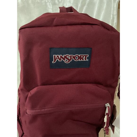JanSport 15" Burgundy Backpack With Padded Straps & Multiple Compartments For Ev - Picture 4 of 7